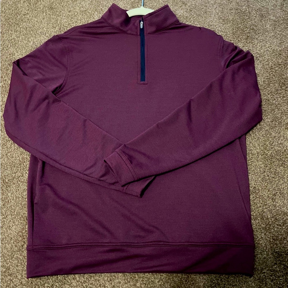 Peter Millar Mens Performance 1/4 Zip Pullover Small